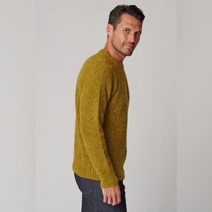 Pacas Men's Baby Alpaca Merino Wool Blend Knit Crewneck Sweater XXL Lime NWT